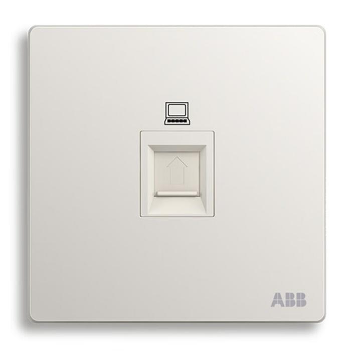 ABB开关插座面板\一位电脑插座\...